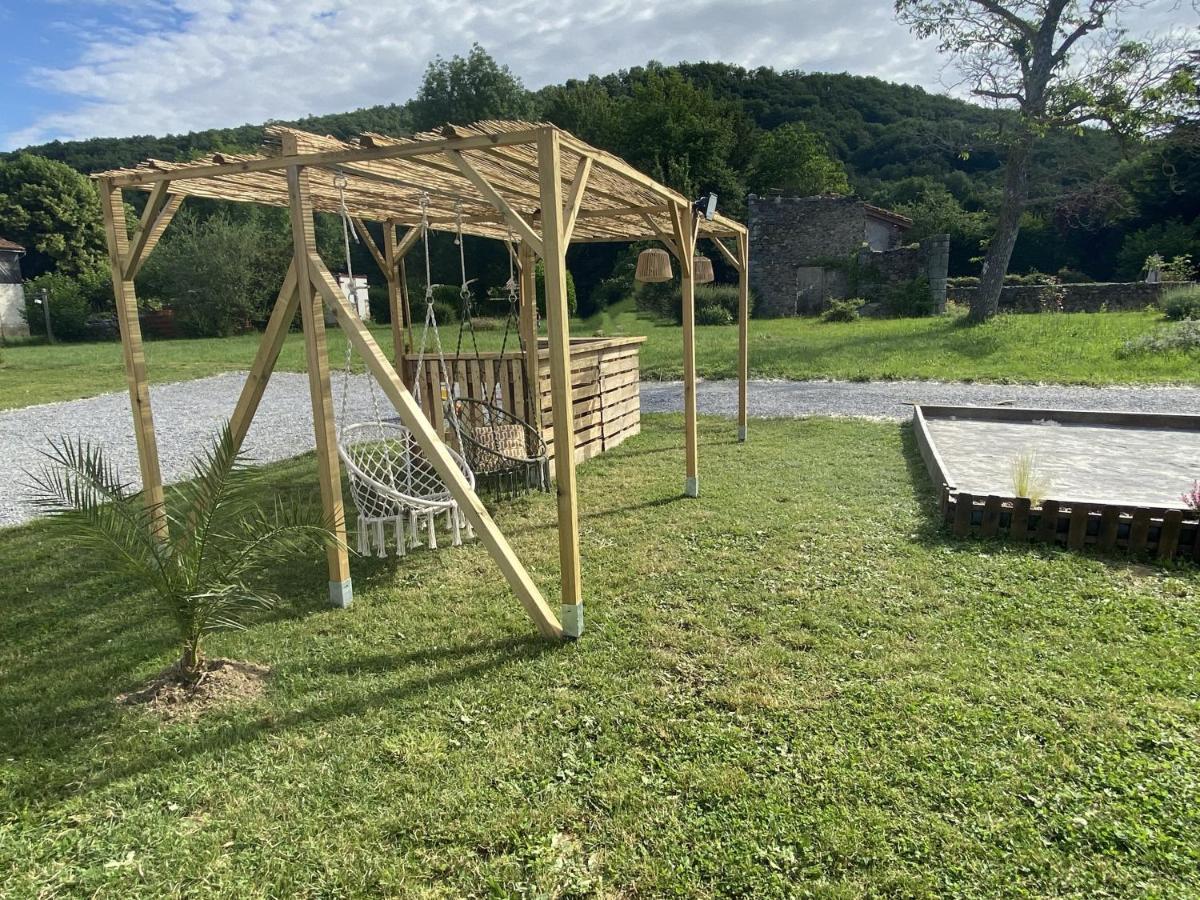 Villa Jacuzzi, Terrain De Petanque Et Aire De Jeux Vue Sur Les Pyrenees Seilhan Ngoại thất bức ảnh
