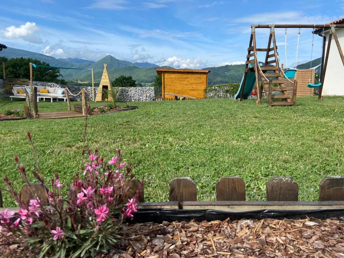 Villa Jacuzzi, Terrain De Petanque Et Aire De Jeux Vue Sur Les Pyrenees Seilhan Ngoại thất bức ảnh
